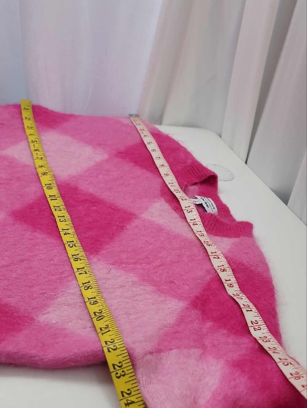 Other Stories Diagonal Plaid Mohair Blend Size M - Picture 8 of 12